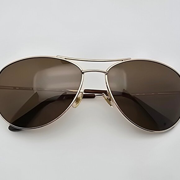 Kate Spade Ally P/S Gold Frame Polarized Brown Lens Aviator Sunglasses w/ Case main image 6